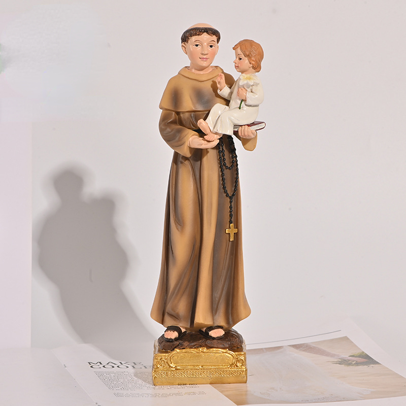 Home Decor Quirky - 1PC Saint Antonio Statue Icon Catholic