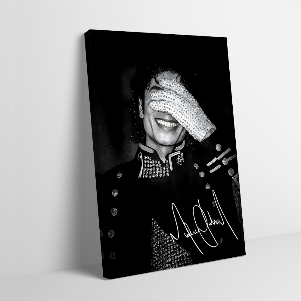 Home Decor Niche - Michael Jackson With Sequined Glove Printing