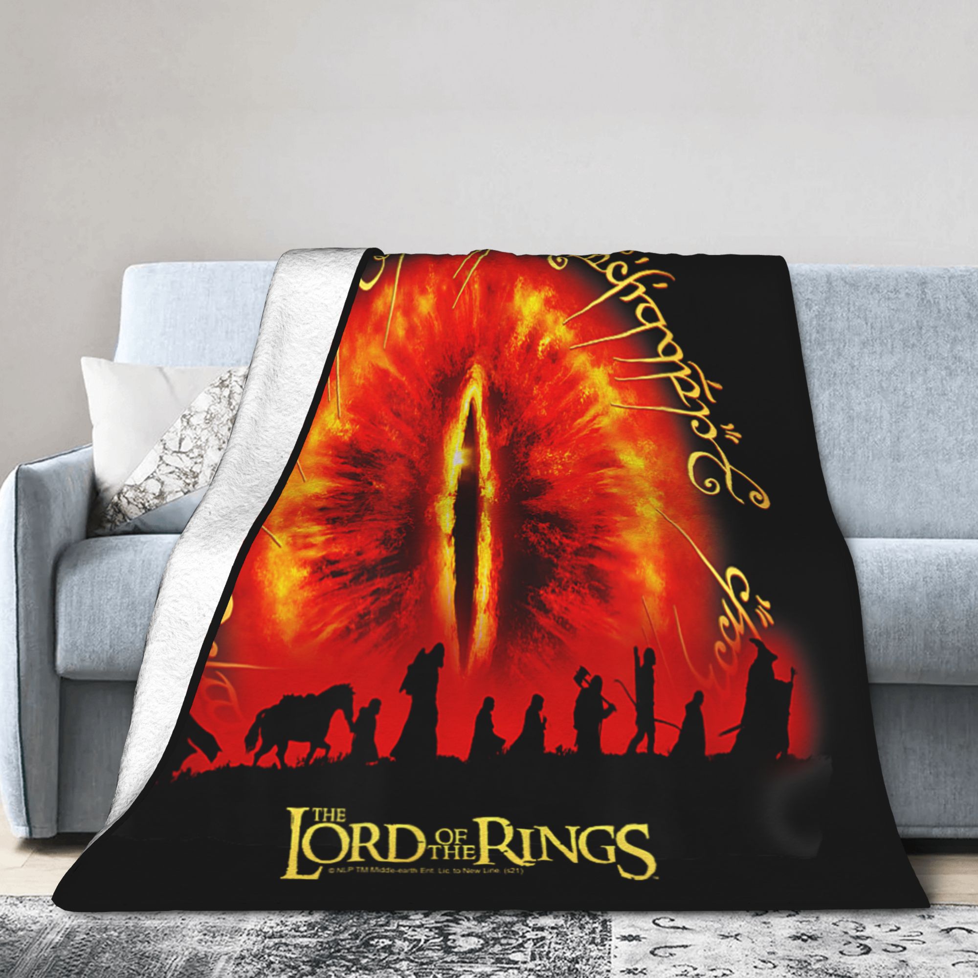 Home Decor Fallout 4 - Lord-Of-Rings Blanket Eye of Sauron Warm