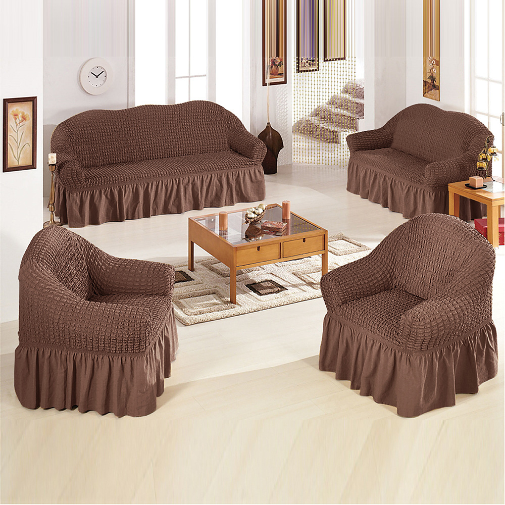 Home Decor Fallout 4 - Elastic Seersucker Sofa Cover Stretch Slipcover