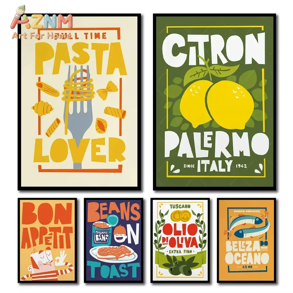 Home Decor Quotes On Wall - Beans on Toast Cartoon Canvas Print