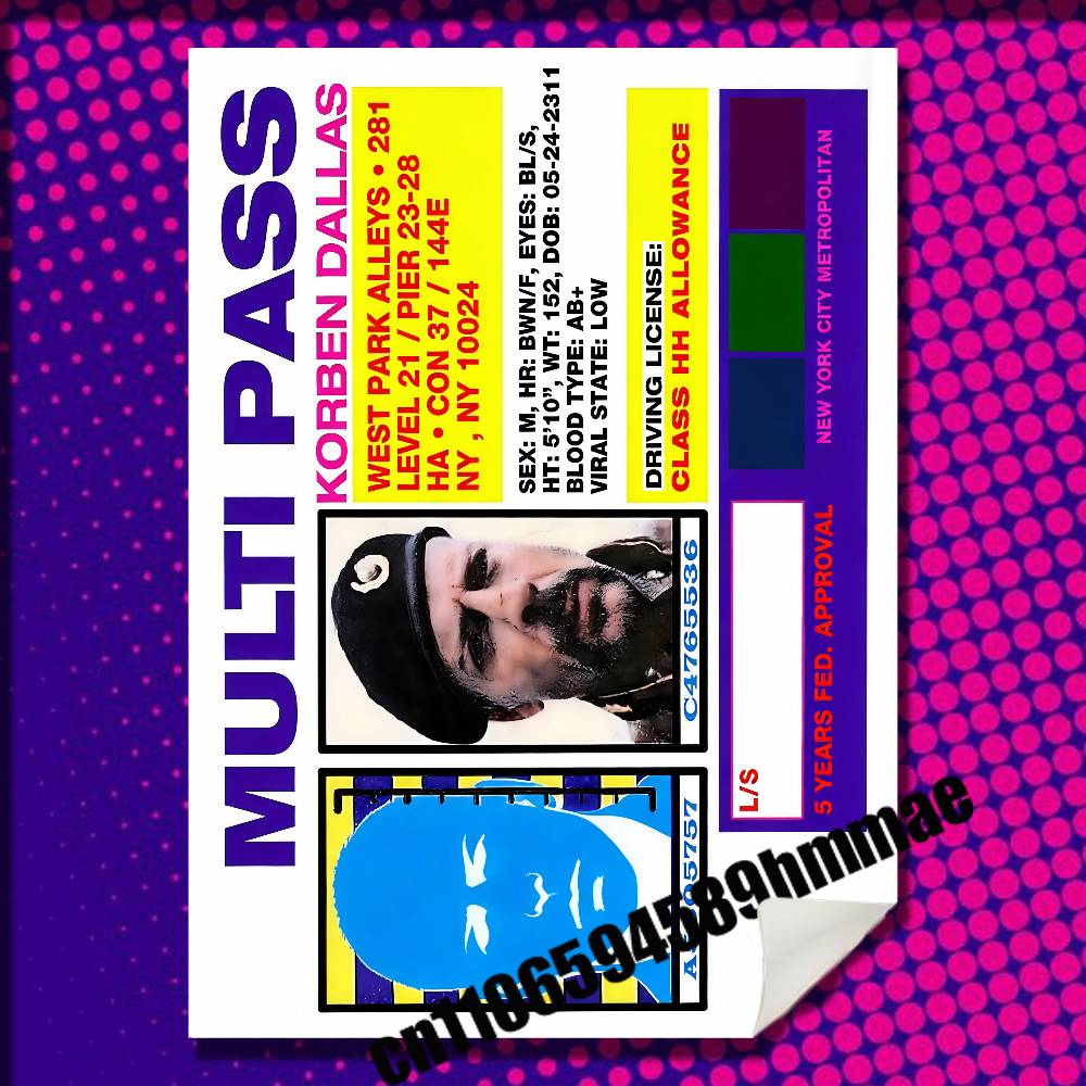 Home Decor Dallas - For Leeloo Dallas Multipass Korben Poster