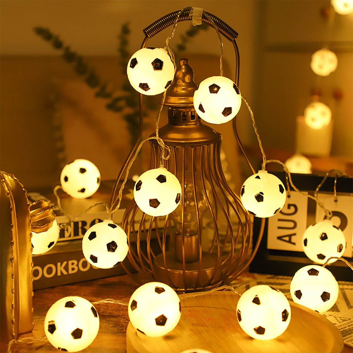 Home Decor Exchange - 1Pcs Vibrant Football Led String Lights