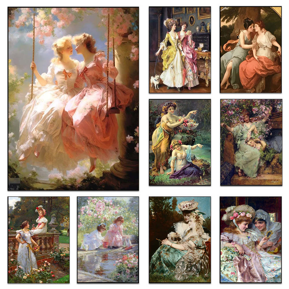 X Home Decor - Renaissance Art Women Love Poster Prints