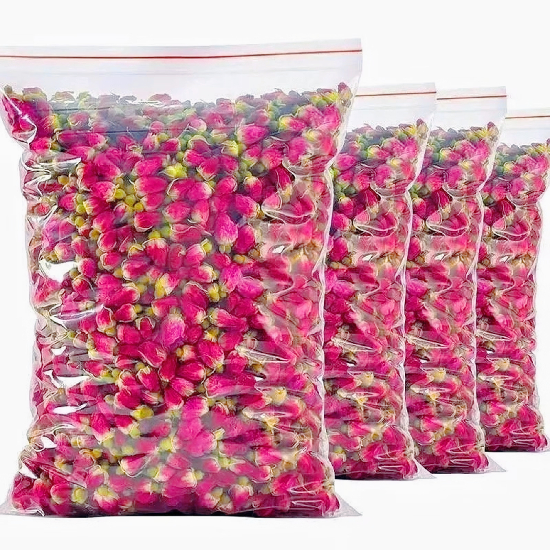 Decorative Throw Pillow - Fragrant Natural Red Rose Dried Flower