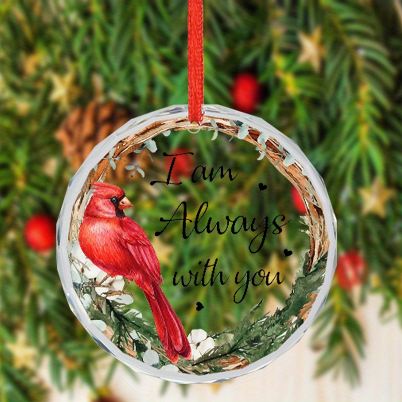 Home Decor Garland - Charming 3-inch Parrot and Garland Glass