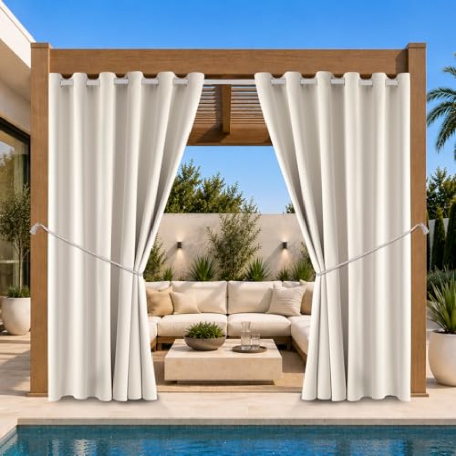 X Home Decor - Waterproof Outdoor Curtain W84 x L84