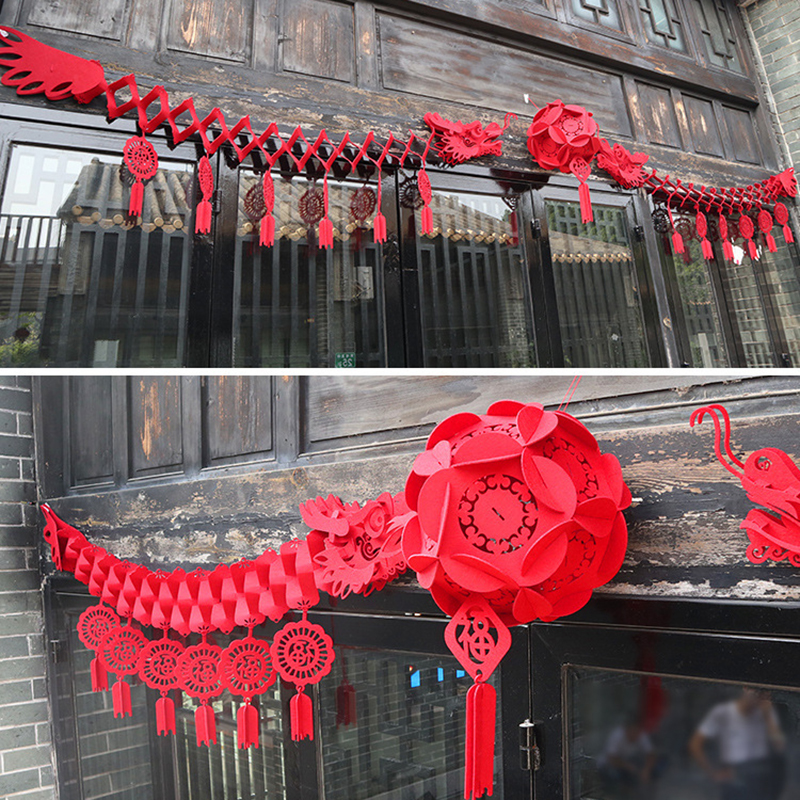 Home Decor Garland - 2026 Chinese New Year Dragon Decorations