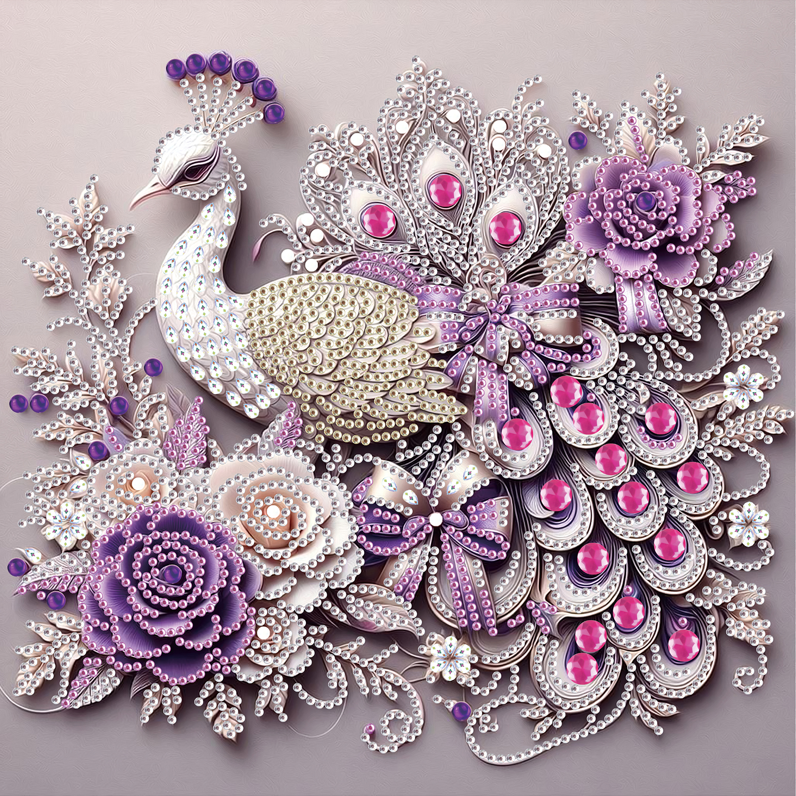 Home Decor Quirky - Peacock Special Shape Diamond Art PaintingKit