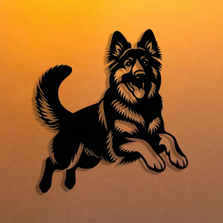 Germany Home Decor - 1 Piece Complicated German Shepherd Dog