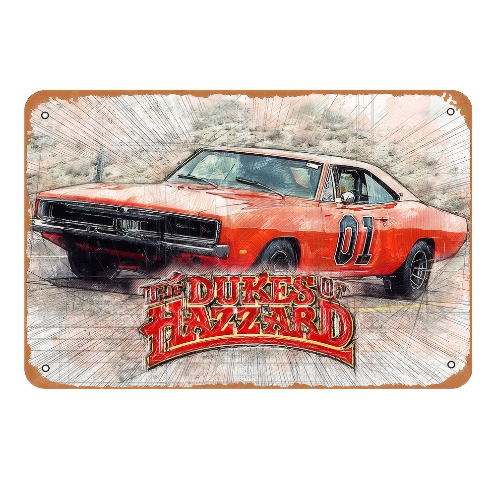 Home Decor Orange - Vintage Metal Sign - Retro Action
