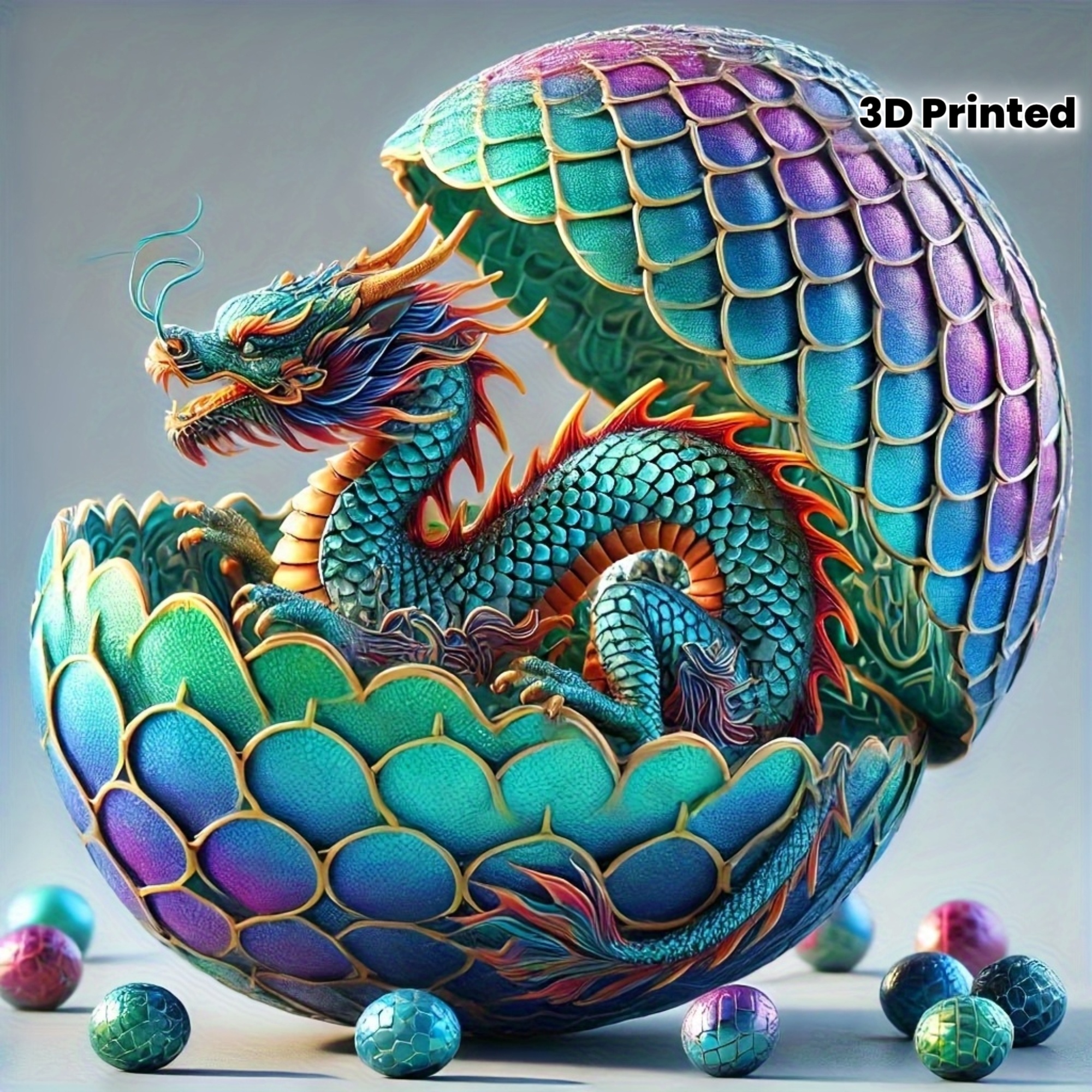 Home Decor Exchange - 3D Printed Dragon Egg Statue with