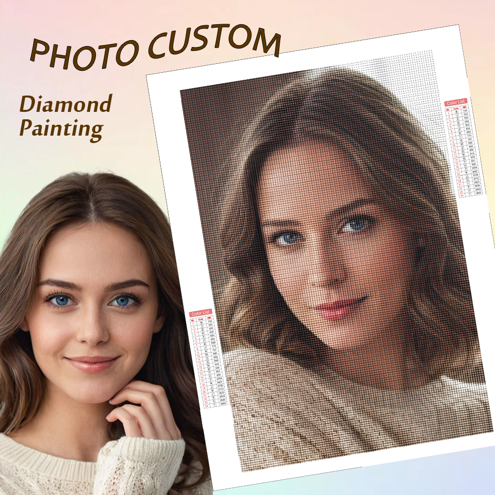 Home Decor Korea - HUACAN Custom Photo Diamond Painting 5D
