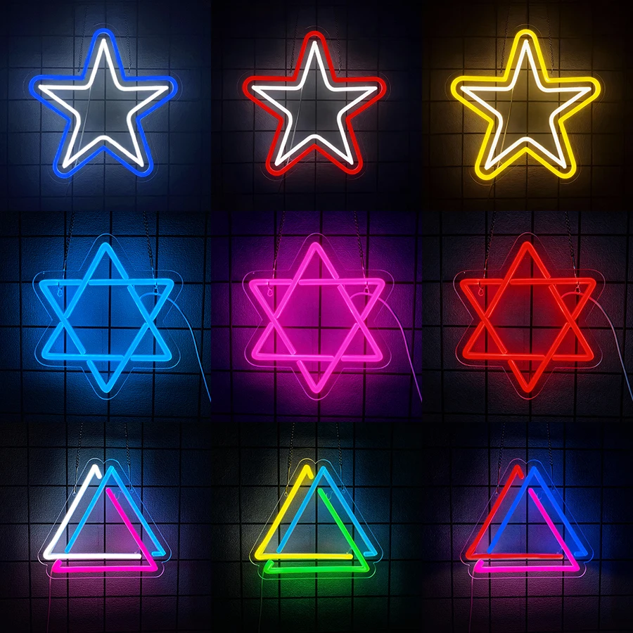 Home Decor Dallas - Star of David LED Lights for