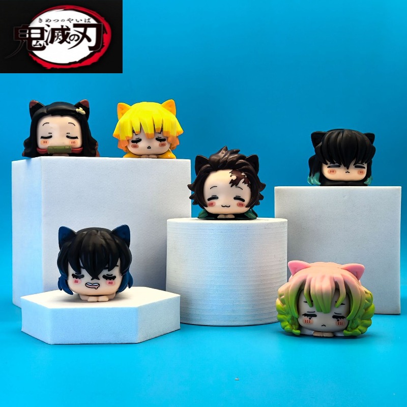 Home Decor Quirky - Demon Slayer Lying Down Statues Cartoon