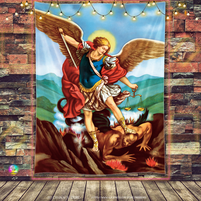 Home Decor Jesus - Jesus Virgin Mary Tapestry Home Decorative