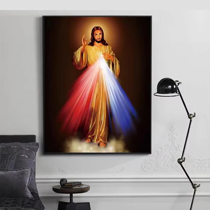 Home Decor Jesus - 1pc frameless Canvas Painting Divine Mercy