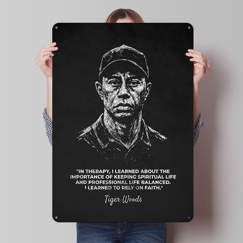 Home Decor Quotes On Wall - Tiger Woods Rely On Faith Quotes