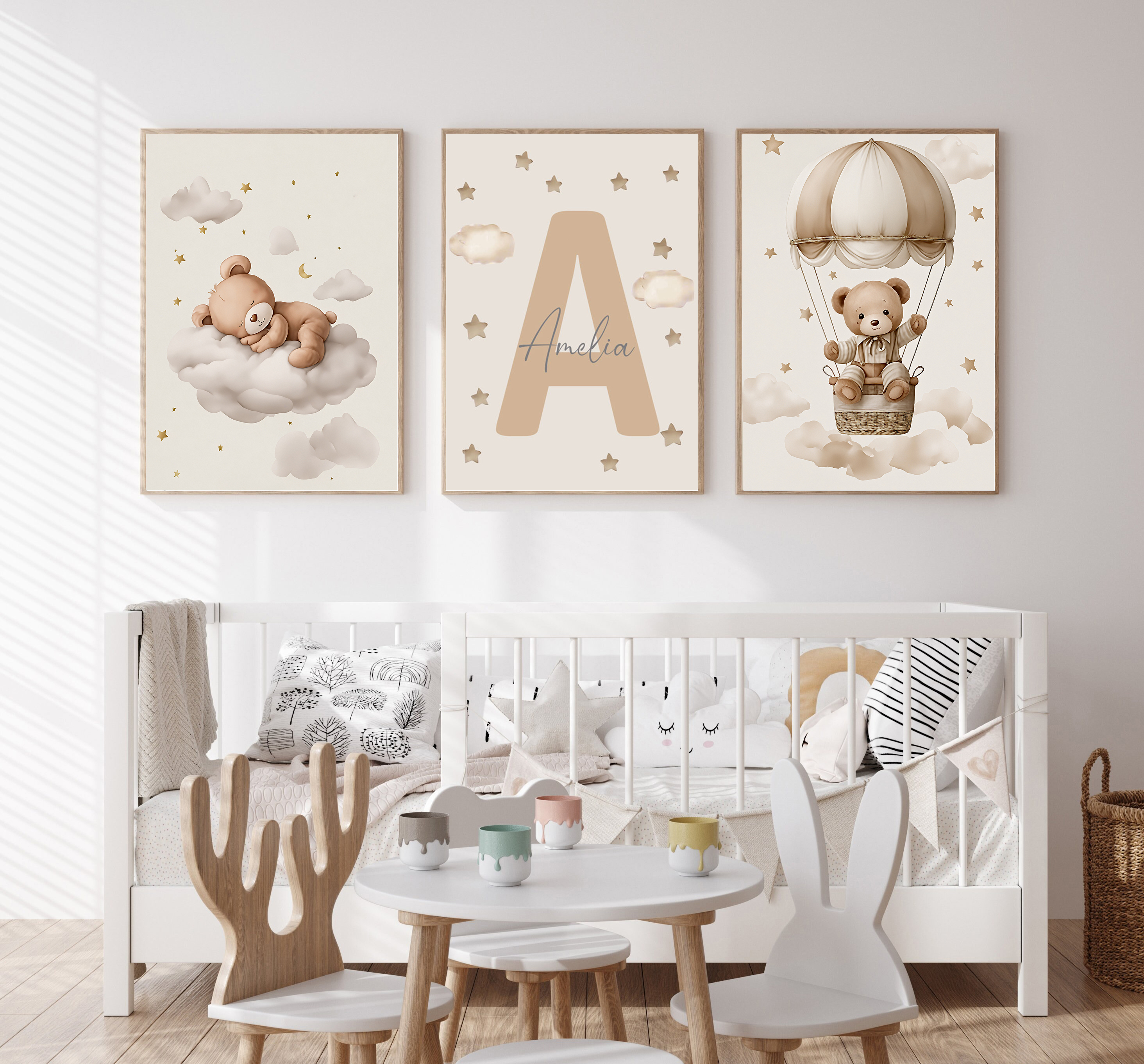 Home Decor Foto - 3pcs/set Bohemian Teddy Bear Animal Custom