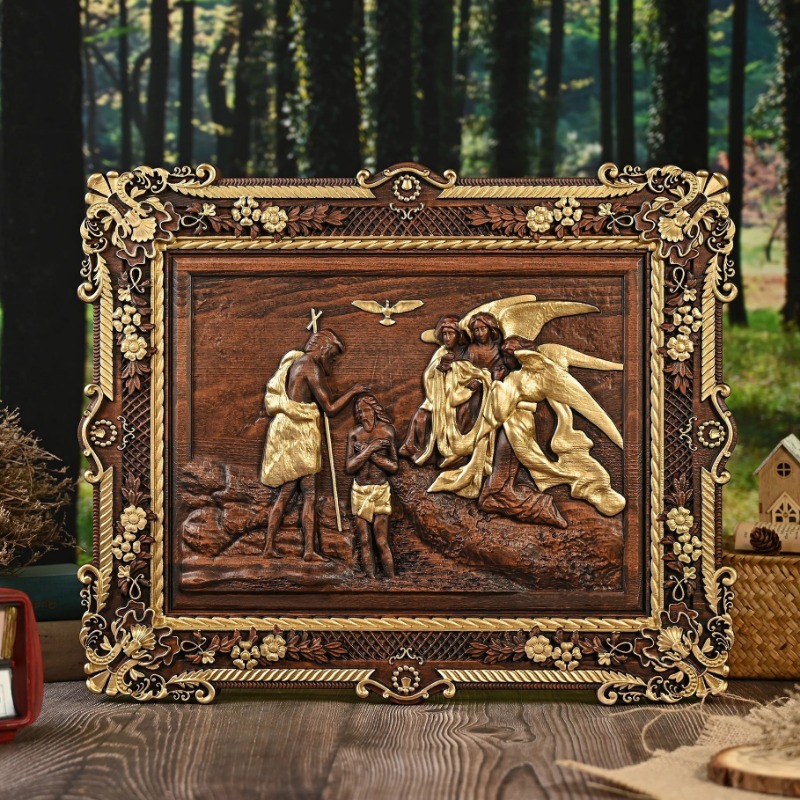 Handcrafted Wooden Relief Wall - Home Decor Wall Art のレビューと価格