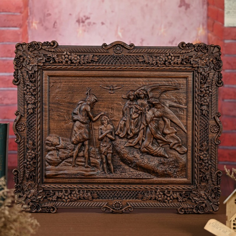 Handcrafted Wooden Relief Wall - Home Decor Wall Art のレビューと価格