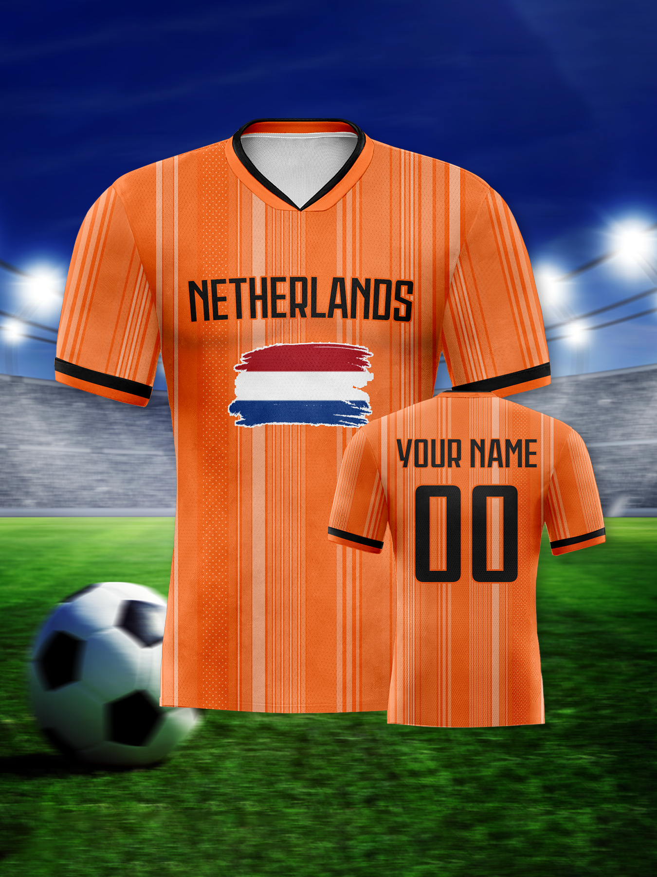 Custom Netherlands Soccer Jers - Home Decor Netherlands のレビューと価格