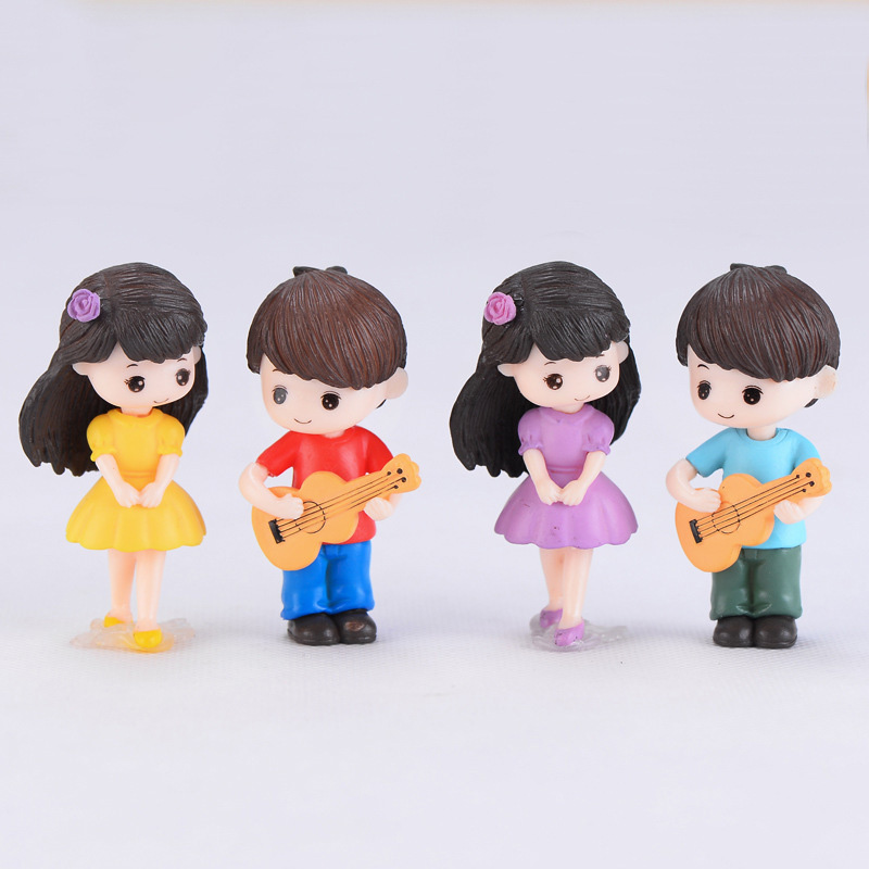 Guitar Couple Lover Miniature  - Home Decor Korea のレビューと価格