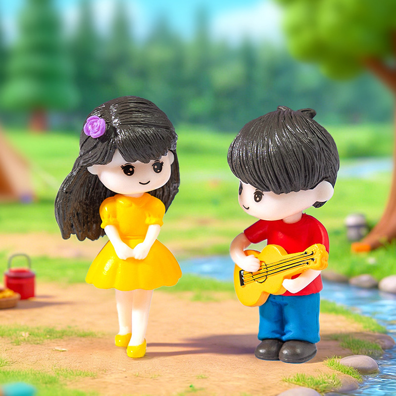Guitar Couple Lover Miniature  - Home Decor Korea のレビューと価格