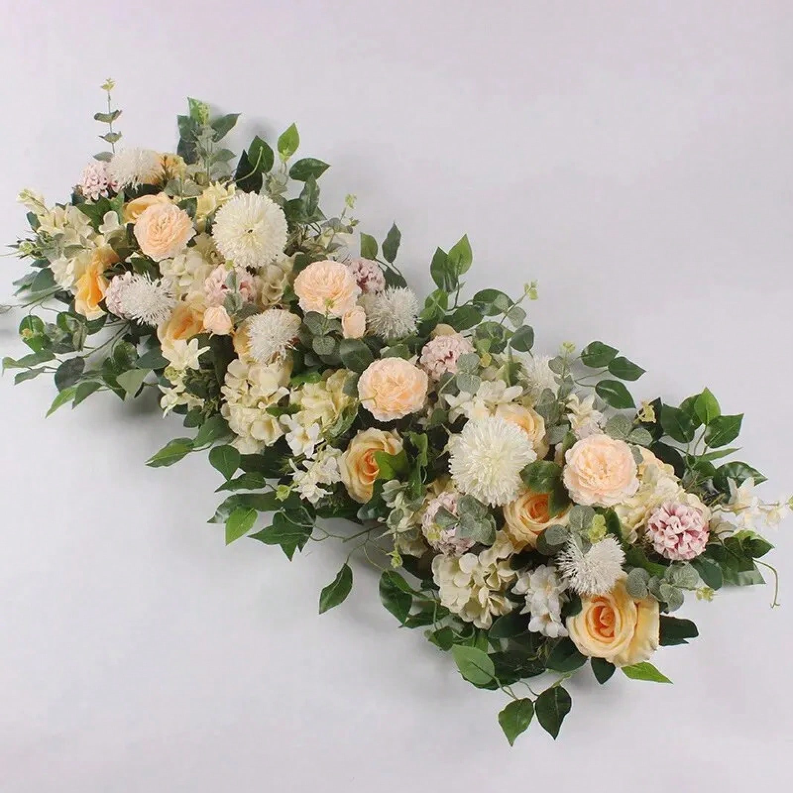 Rose Vine Flowers Wall Wedding - Home Decor Garland のレビューと価格