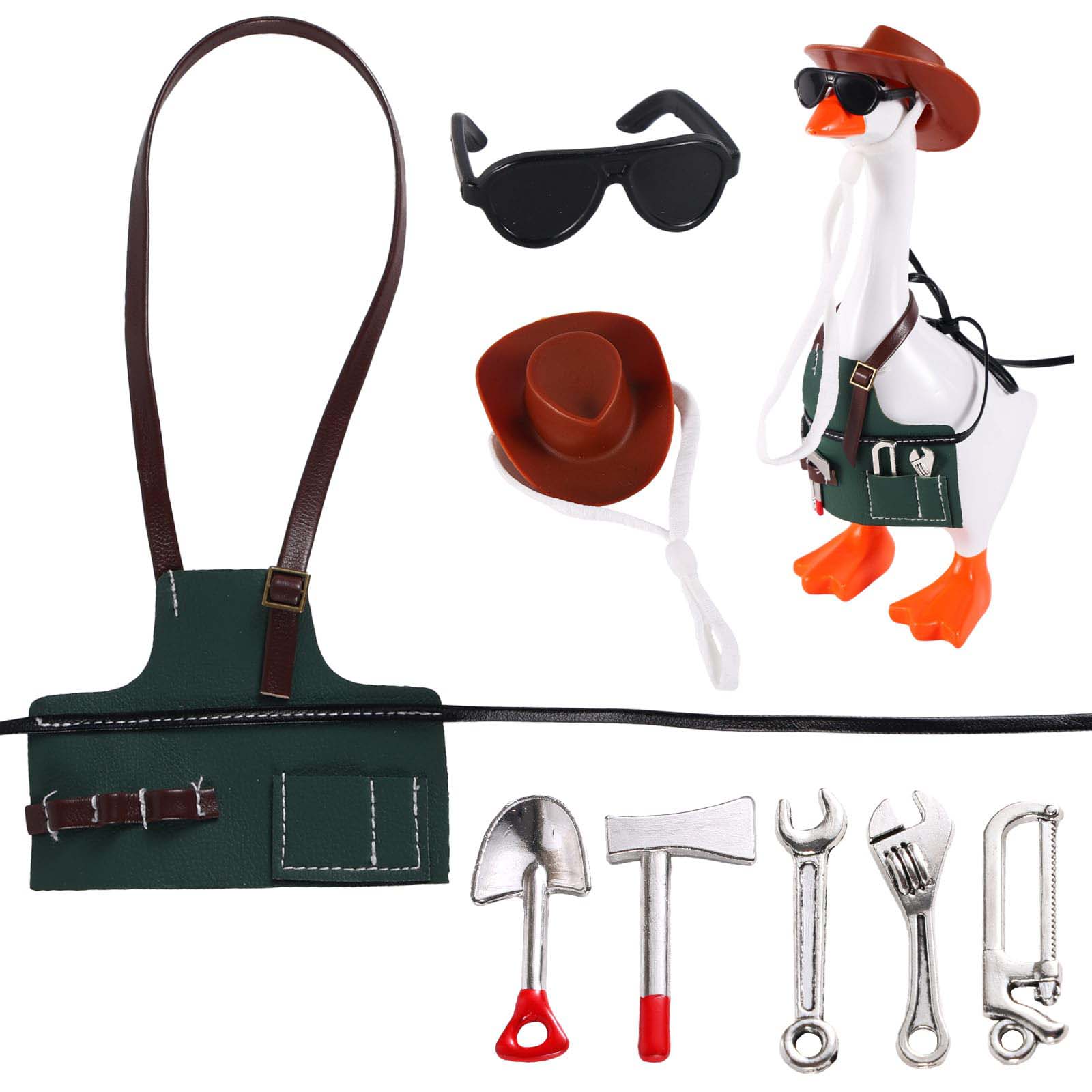 Desktop Goose Outfit,Apron wit - Home Decor Quirky のレビューと価格