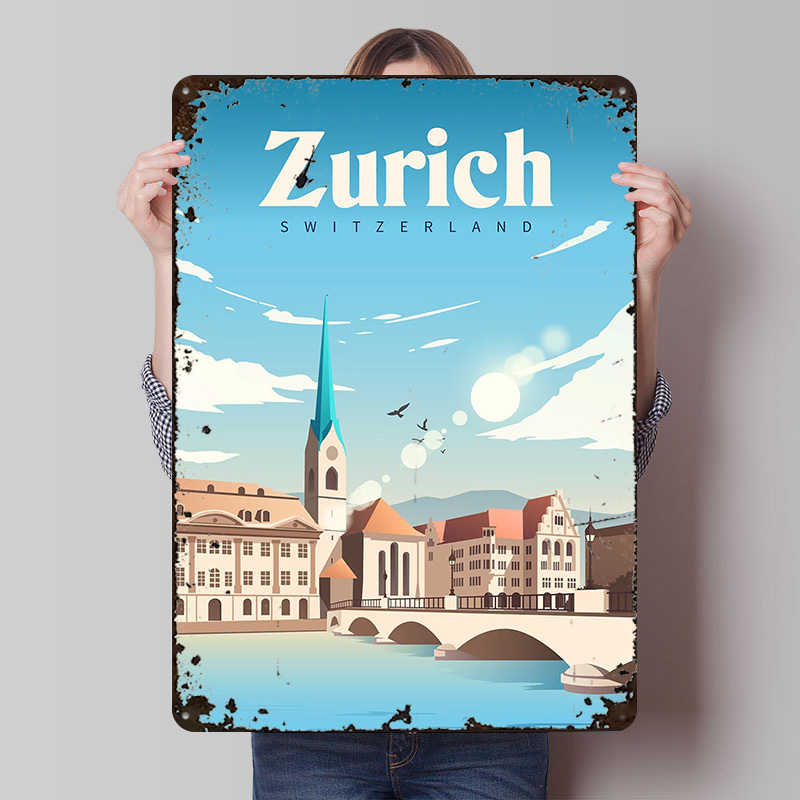 Zurich Switzerland Travel Prin - Home Decor Zurich のレビューと価格