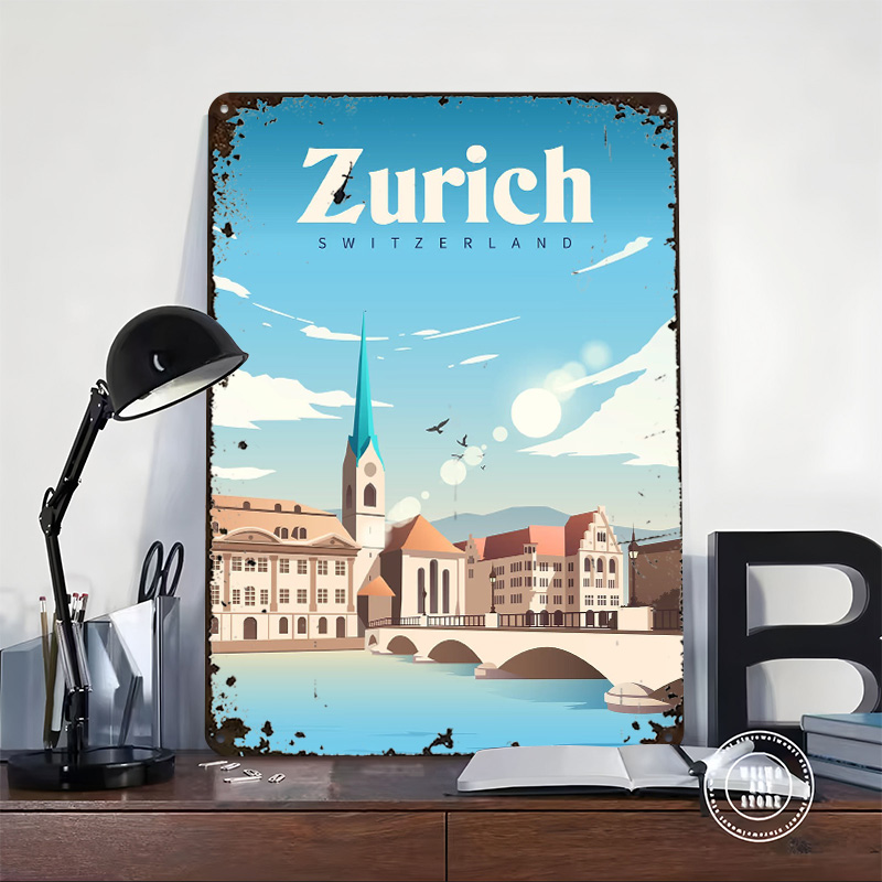 Zurich Switzerland Travel Prin - Home Decor Zurich のレビューと価格