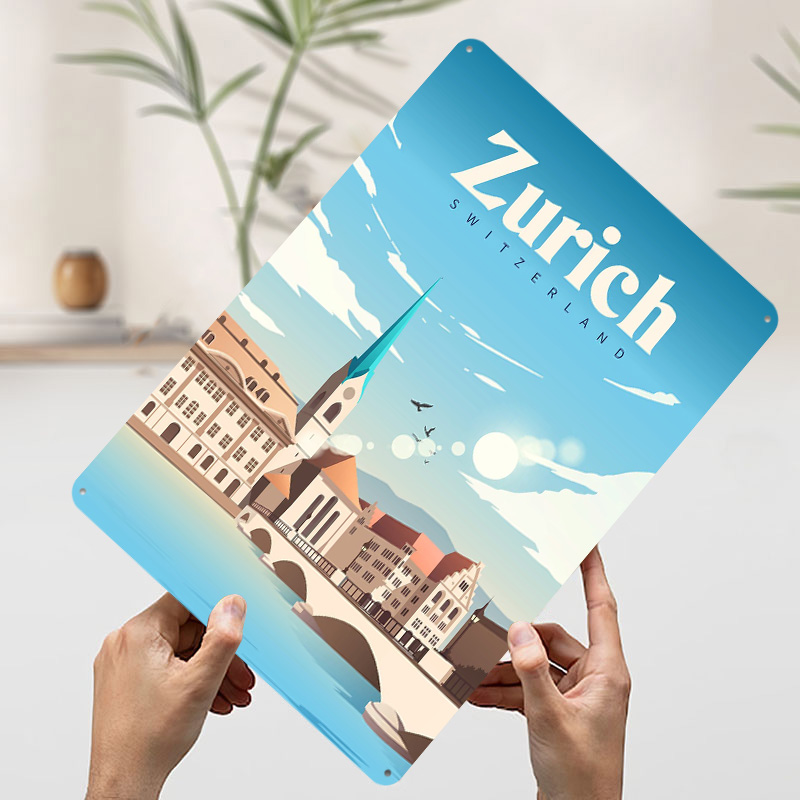 Zurich Switzerland Travel Prin - Home Decor Zurich のレビューと価格