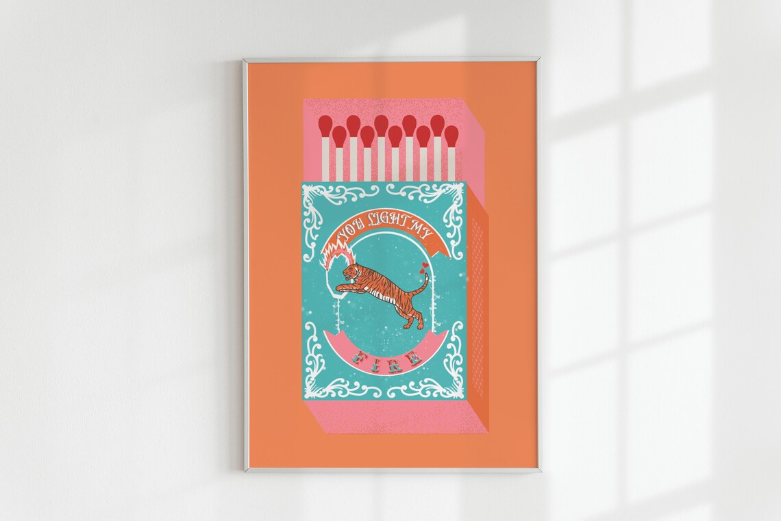 You Light My Fire Orange Match - Home Decor Orange のレビューと価格