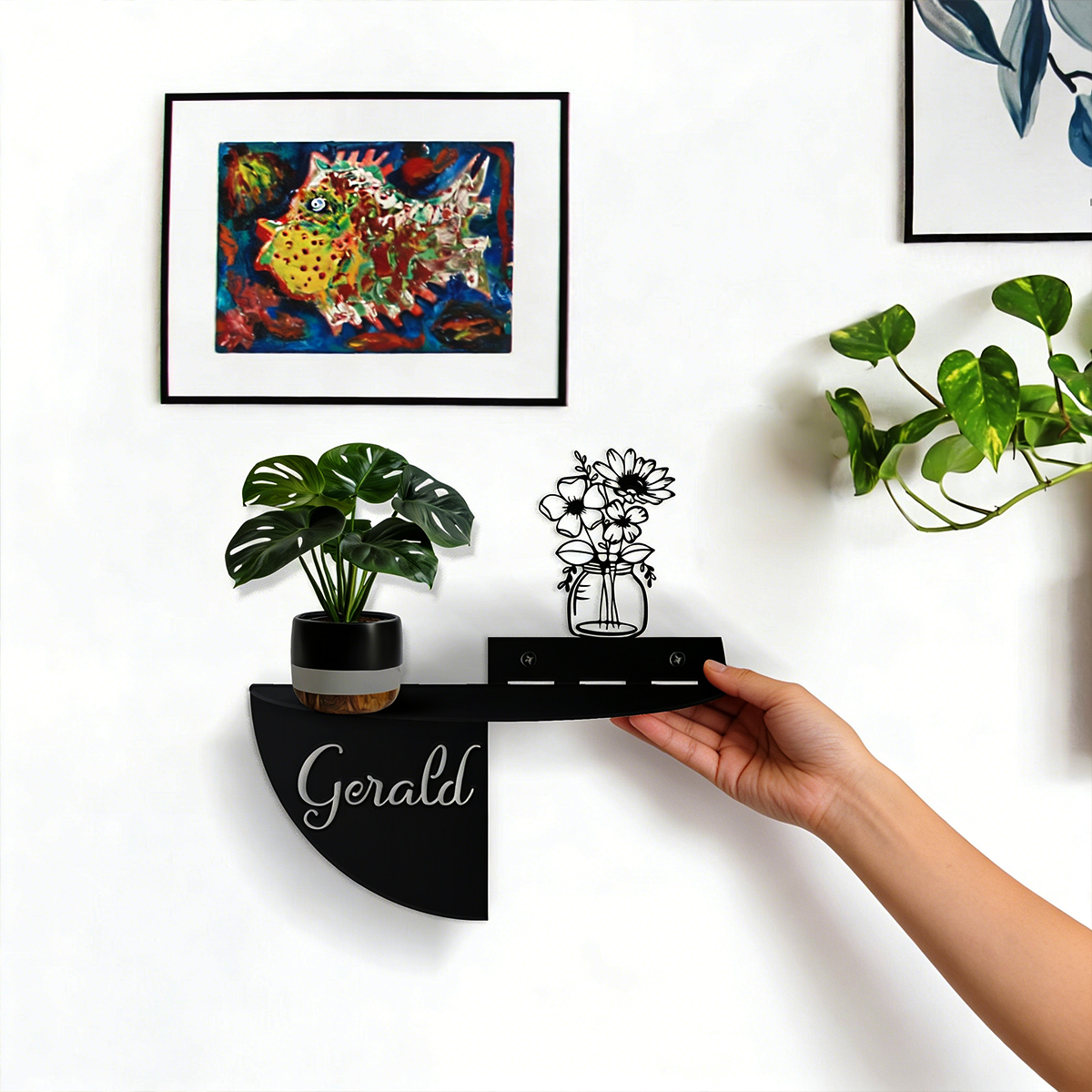 Custom Name Rural style flower - Home Decor Wall Art のレビューと価格