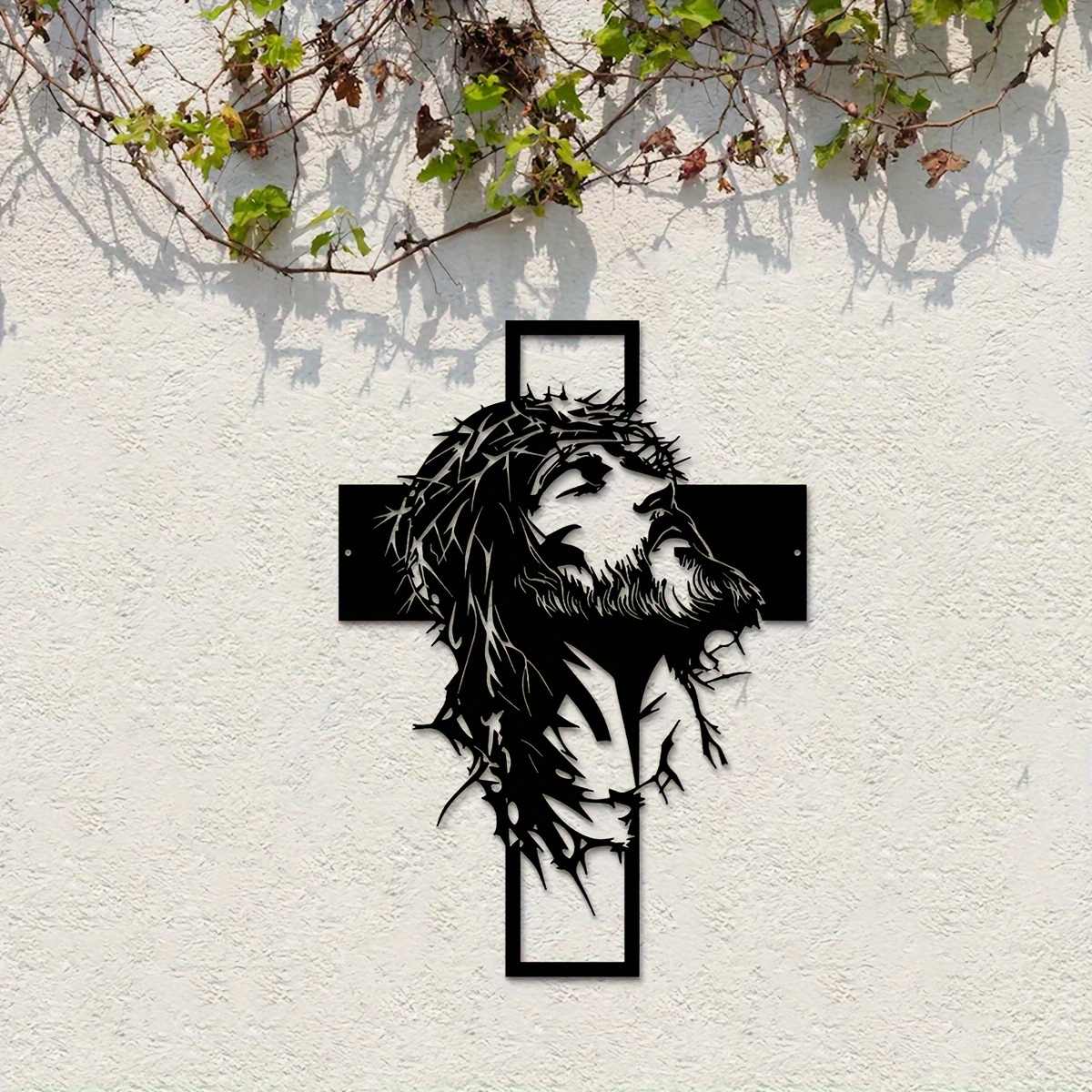 Elegant Black Metal Jesus & Cr - Home Decor Jesus のレビューと価格