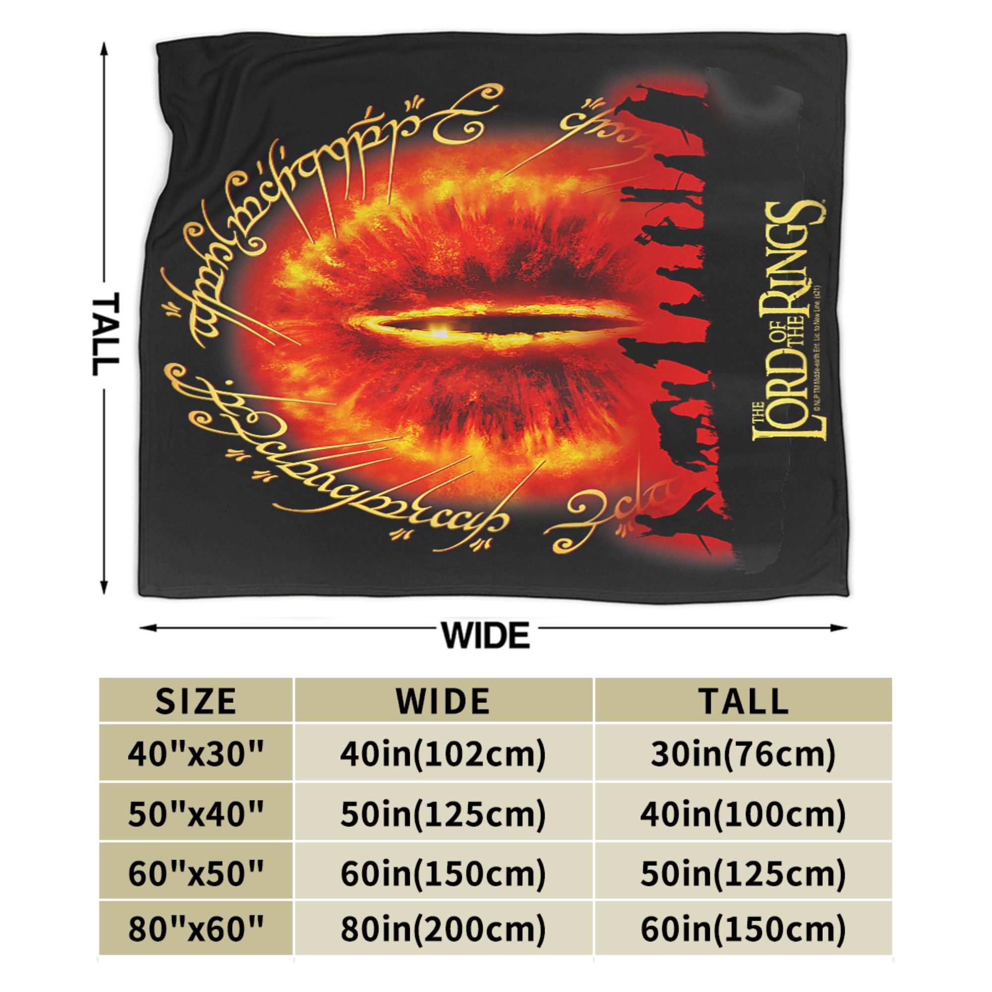 Lord-Of-Rings Blanket Eye of S - Home Decor Fallout 4 のレビューと価格