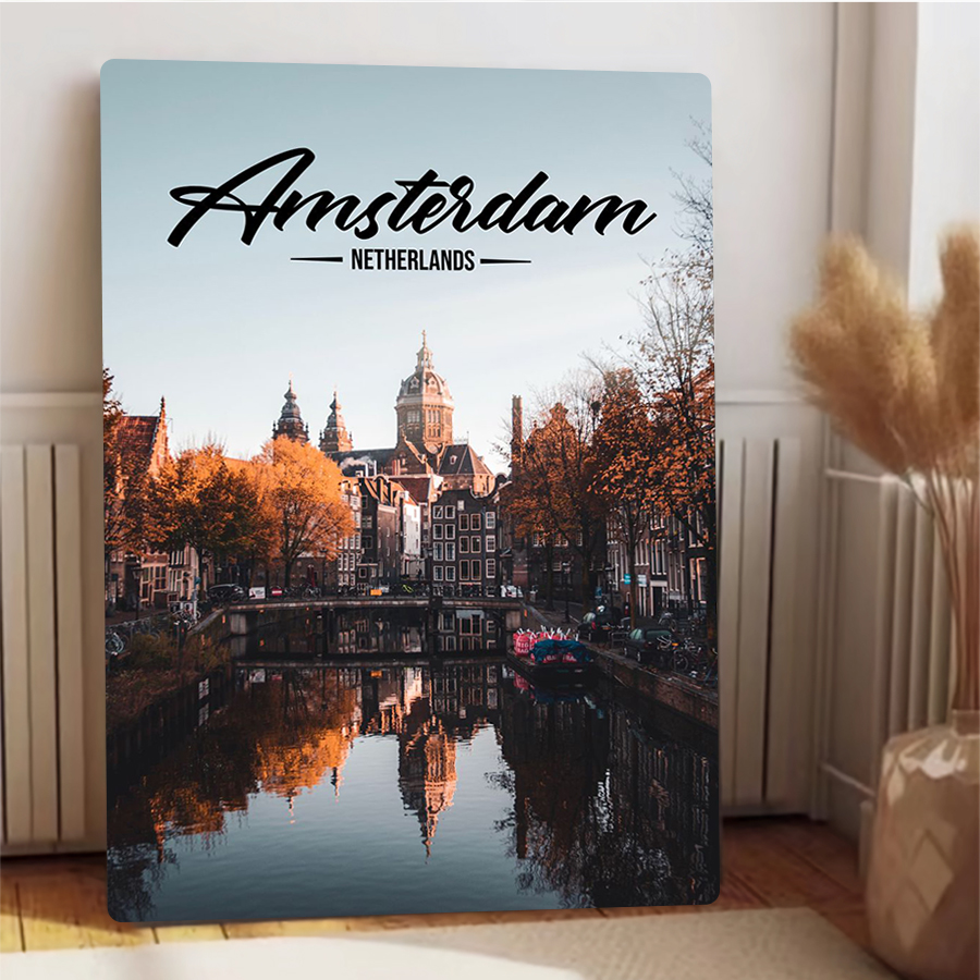 Amsterdam Netherlands Cityscap - Home Decor Netherlands のレビューと価格