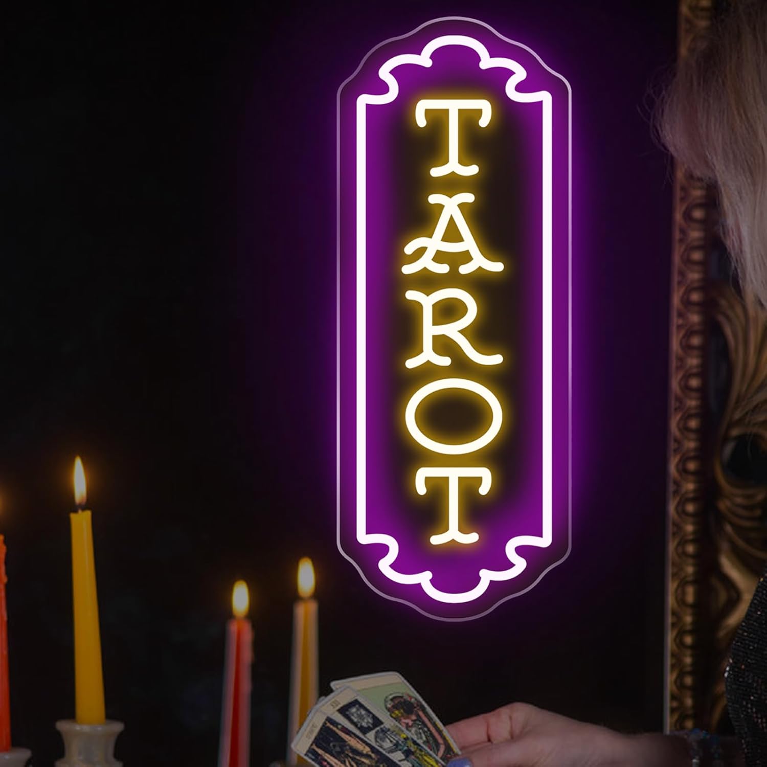 Tarot Neon Sign USB Powered My - Home Decor Wall Art のレビューと価格
