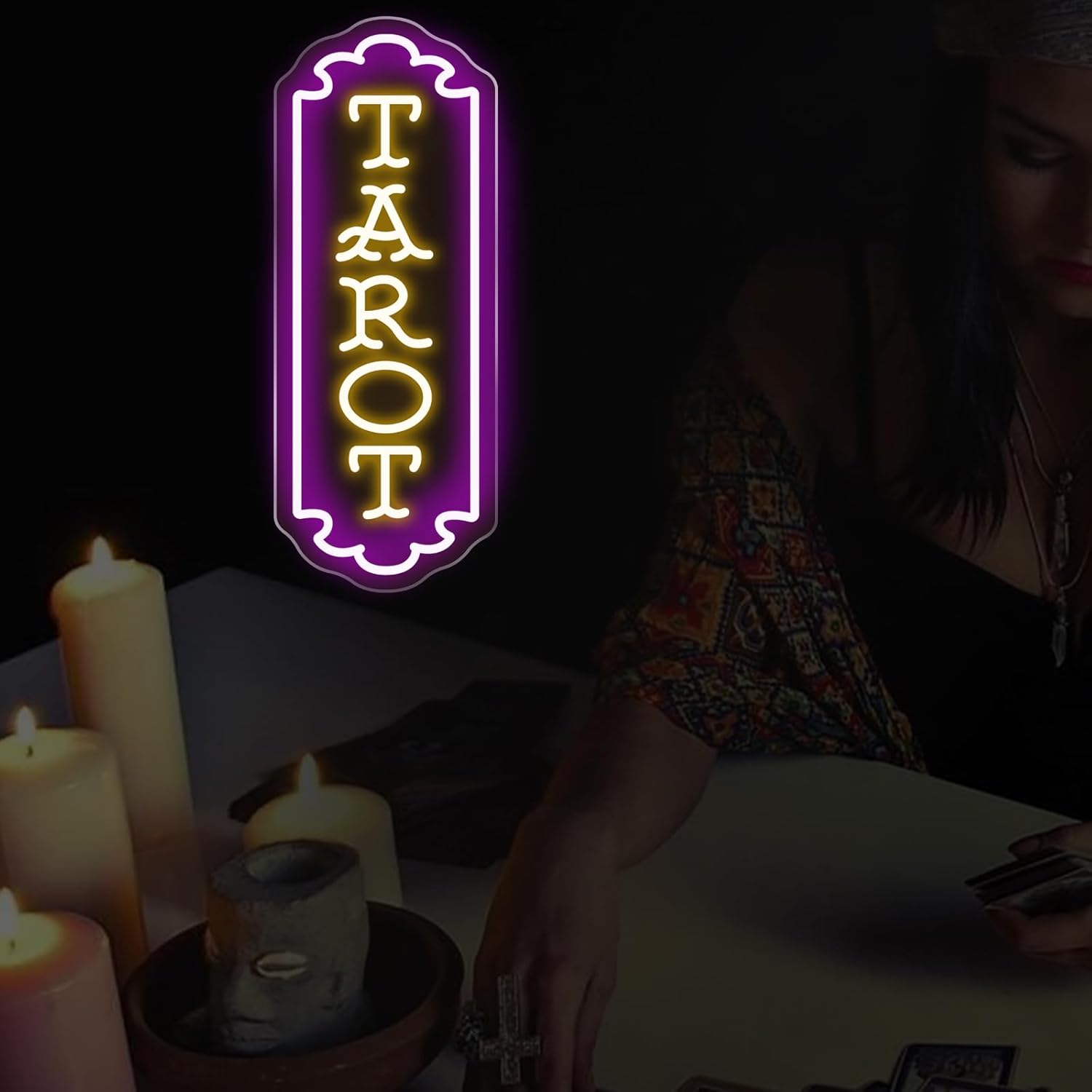 Tarot Neon Sign USB Powered My - Home Decor Wall Art のレビューと価格