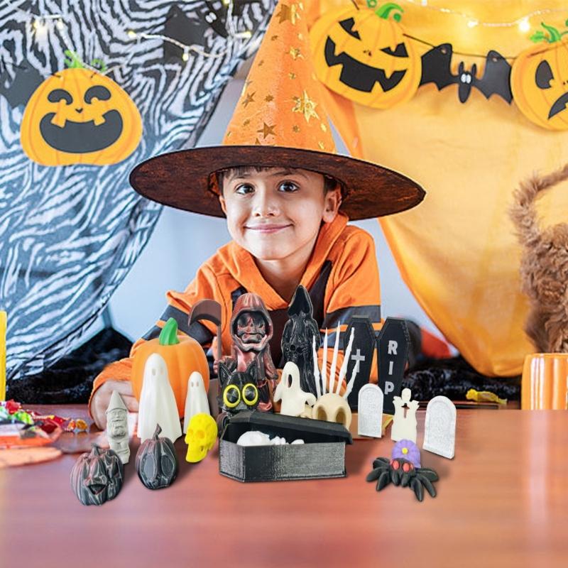 Pack of 20 Tiny Halloween Figu - Home Decor Exchange のレビューと価格