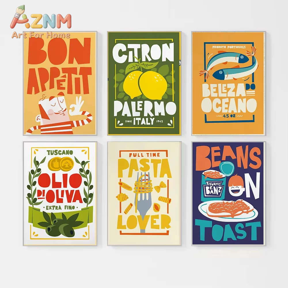Beans on Toast Cartoon Canvas  - Home Decor Quotes On Wall のレビューと価格