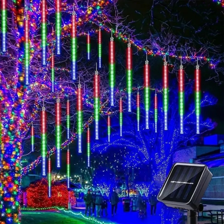 8 Tubes Solar/EU LED Meteor Sh - Home Decor Fallout 4 のレビューと価格