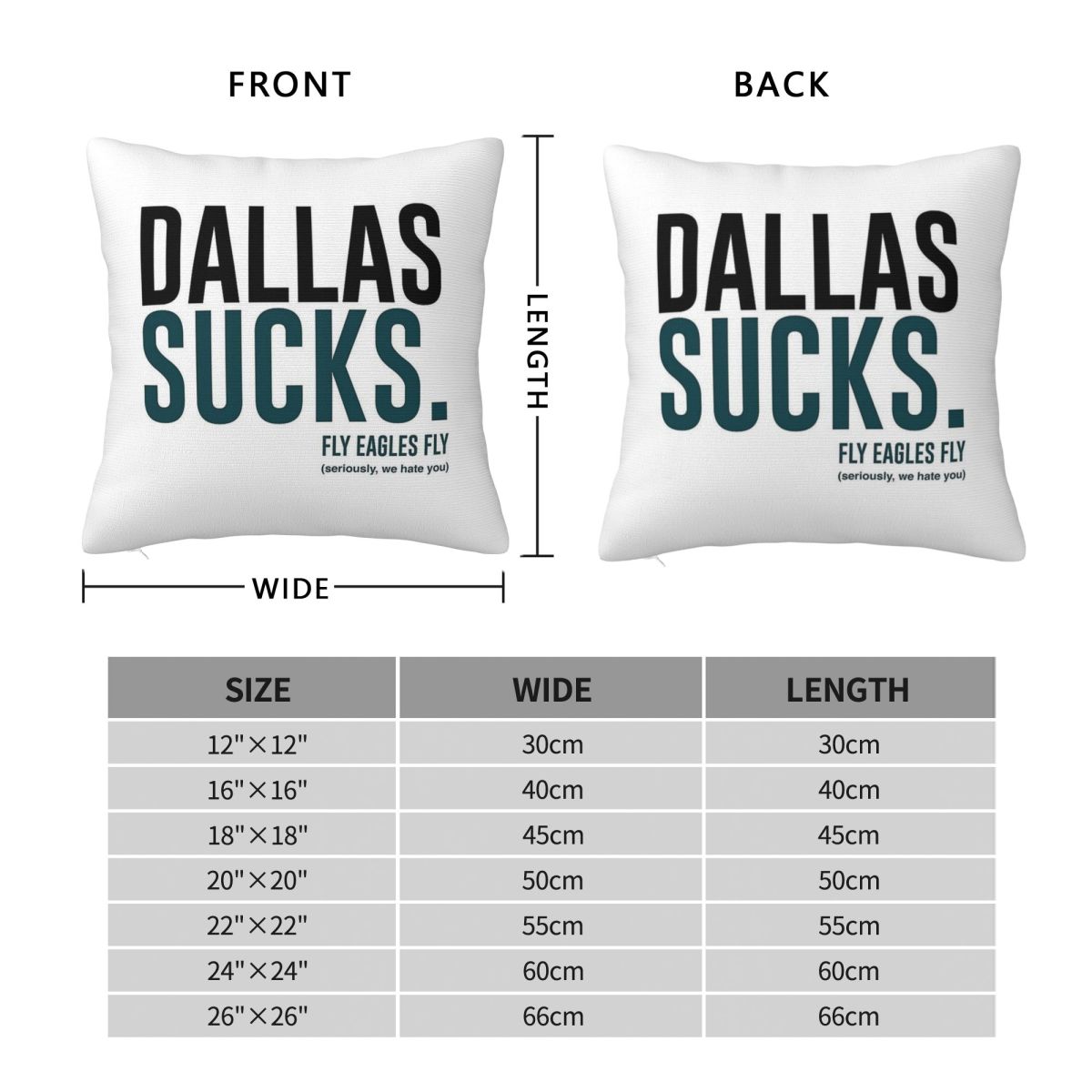 Dallas Sucks Fly Eagles Fly Sq - Home Decor Dallas のレビューと価格