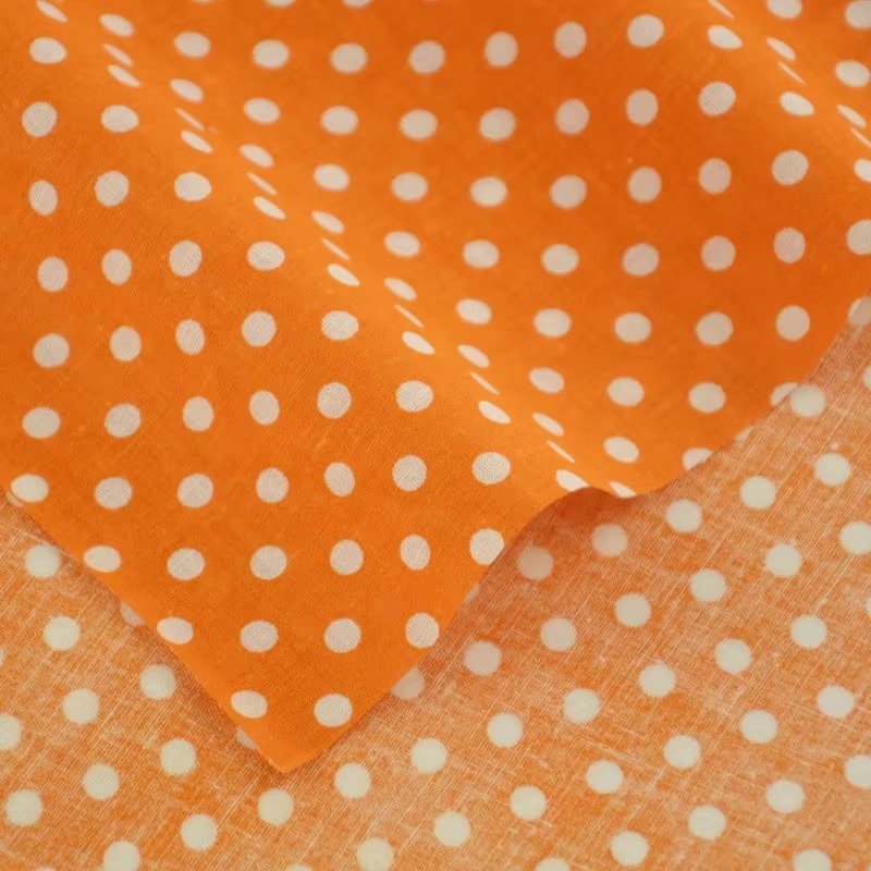 50X150CM White Orange Polka Do - Home Decor Orange のレビューと価格