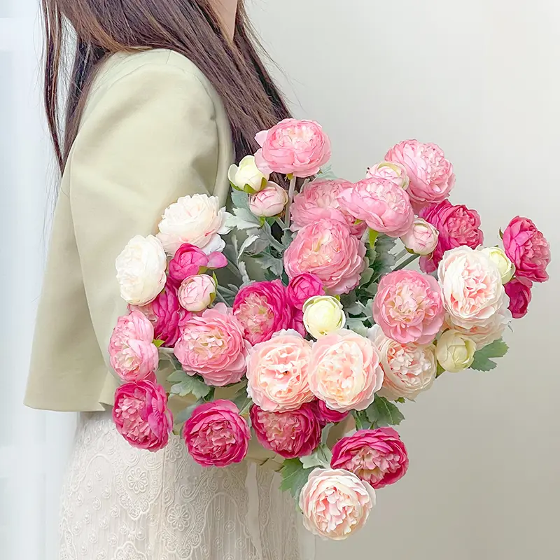 Peony Bouquet — 20 Stems (≈60  - Home Decor Garland のレビューと価格