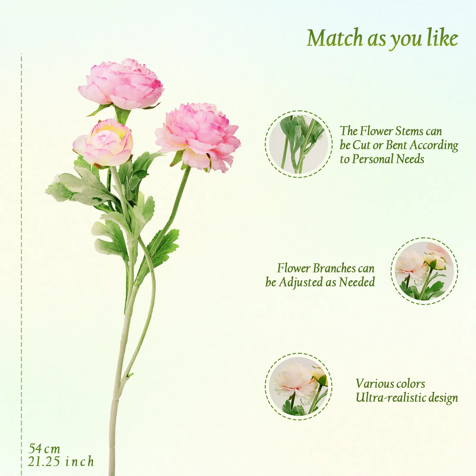 Peony Bouquet — 20 Stems (≈60  - Home Decor Garland のレビューと価格