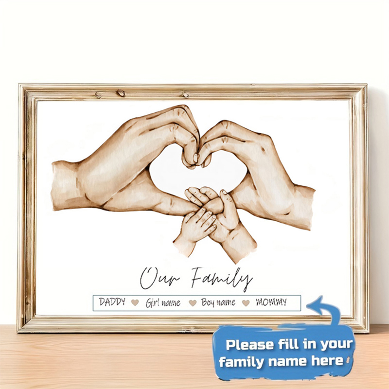 Personalized Custom Family Han - Home Decor Foto のレビューと価格