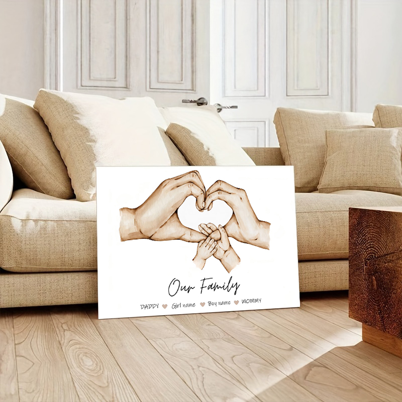 Personalized Custom Family Han - Home Decor Foto のレビューと価格