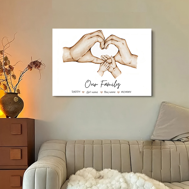 Personalized Custom Family Han - Home Decor Foto のレビューと価格